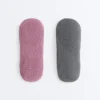 2 pares de meias invisíveis de mistura de poliamida para ioga e pilates com tiras duplas