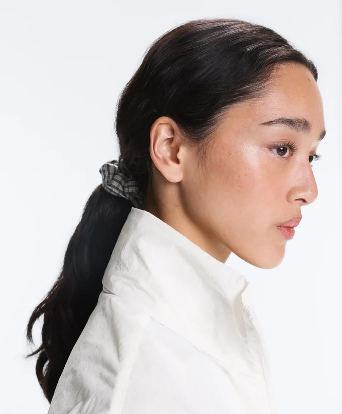 3 elásticos de cabelo grandes em xadrez 3 elásticos de cabelo grandes em xadrez