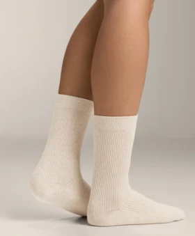 3 pares de meias clássicas em mistura de algodão