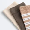 3 pares de meias clássicas em mistura de algodão 3 pares de meias clássicas em mistura de algodão