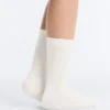 3 pares de meias clássicas em piqué de mistura de algodão 3 pares de meias clássicas em piqué de mistura de algodão