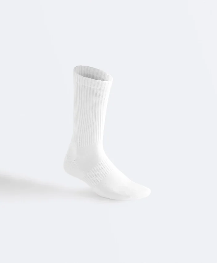 3 pares de meias desportivas clássicas em mistura de algodão 3 pares de meias desportivas clássicas em mistura de algodão