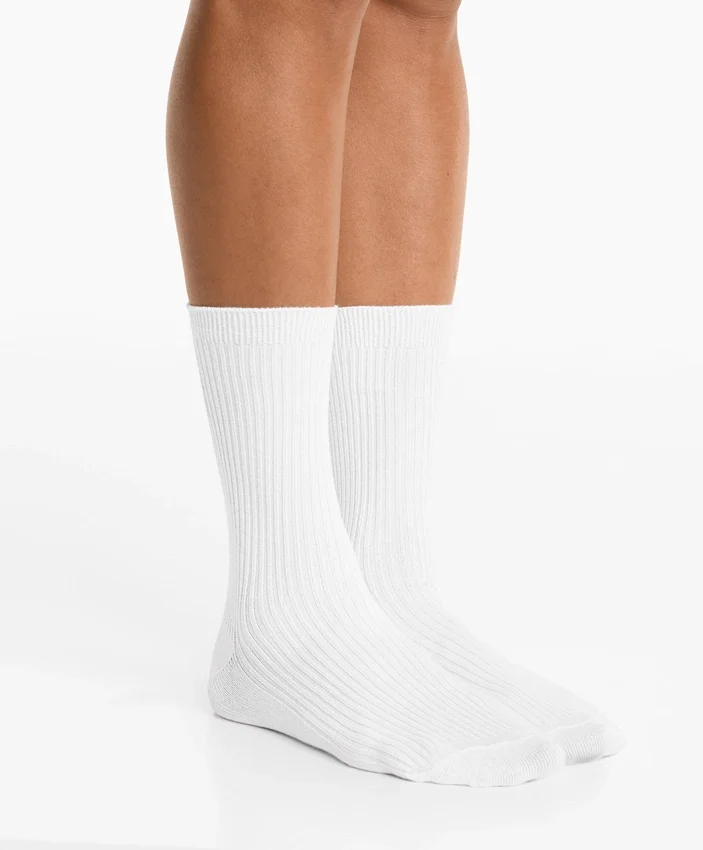 3 pares de meias desportivas clássicas em mistura de algodão 3 pares de meias desportivas clássicas em mistura de algodão