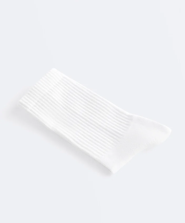 3 pares de meias desportivas clássicas em mistura de algodão 3 pares de meias desportivas clássicas em mistura de algodão