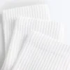 3 pares de meias desportivas curtas em mistura de algodão 3 pares de meias desportivas curtas em mistura de algodão