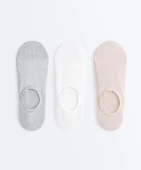 3 pares de meias desportivas invisíveis de cano alto em mistura de poliamida 3 pares de meias desportivas invisíveis de cano alto em mistura de poliamida