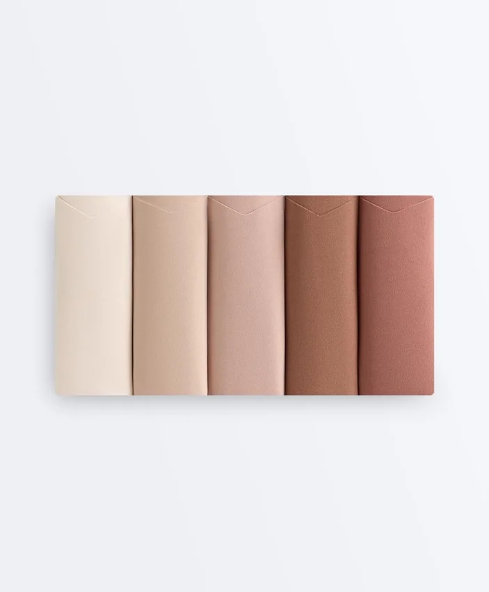 5 Cuecas clássicas invisíveis em mistura de poliamida com corte em V Pantone™ 5 Cuecas clássicas invisíveis em mistura de poliamida com corte em V Pantone™
