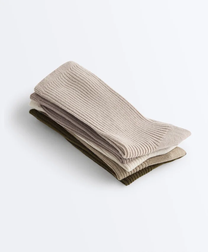 5 pares de meias clássicas de mistura de algodão 5 pares de meias clássicas de mistura de algodão