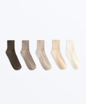 5 pares de meias curtas com algodão 5 pares de meias curtas com algodão