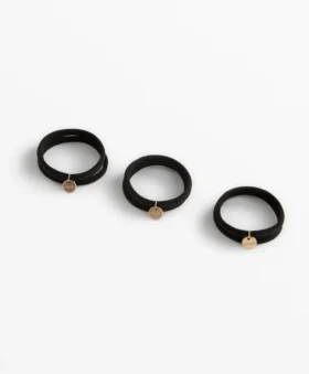 6 elásticos de acessórios de cabelo com placa Oysho 6 elásticos de acessórios de cabelo com placa Oysho