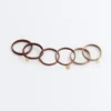 6 elásticos de acessórios de cabelo com placa Oysho 6 elásticos de acessórios de cabelo com placa Oysho