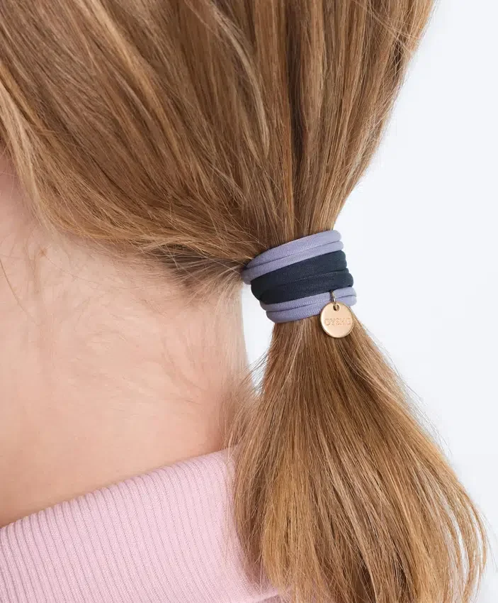 6 elásticos de acessórios de cabelo com placa Oysho 6 elásticos de acessórios de cabelo com placa Oysho