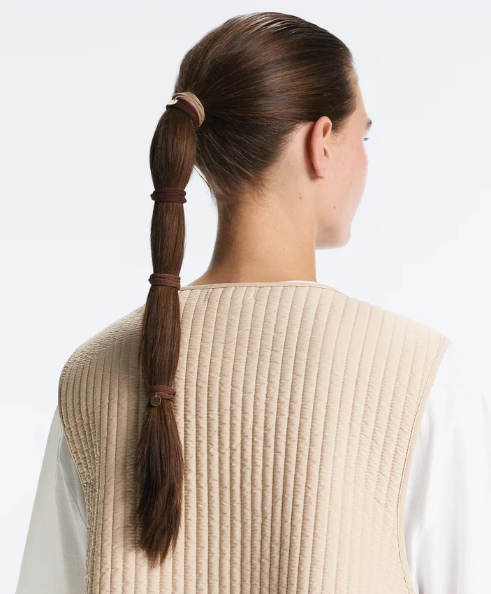 6 elásticos de acessórios de cabelo com placa Oysho 6 elásticos de acessórios de cabelo com placa Oysho