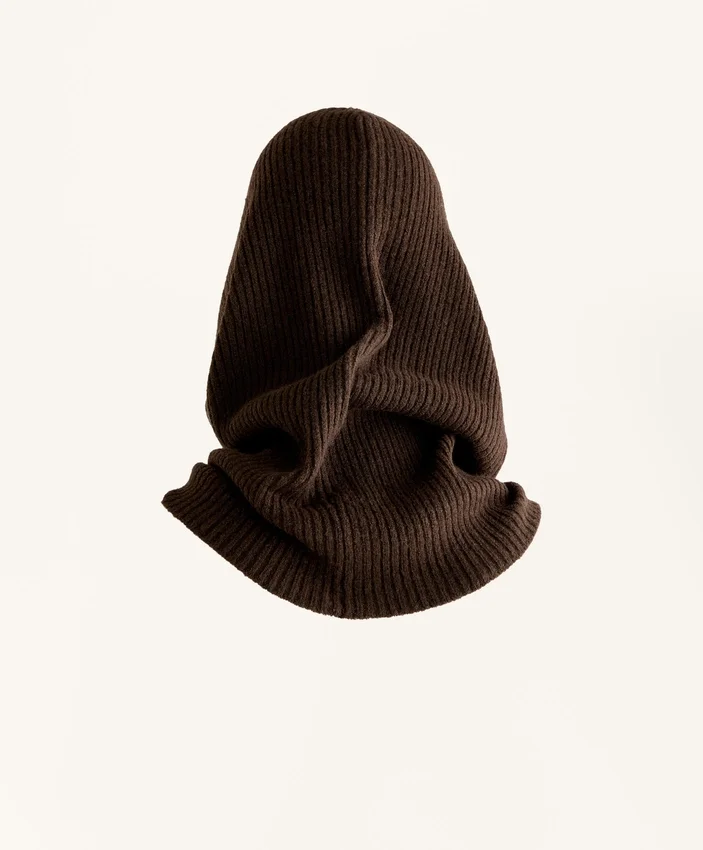 Balaclava em malha canelada Balaclava em malha canelada