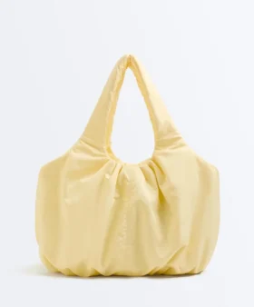Bolsa de compras franzida
