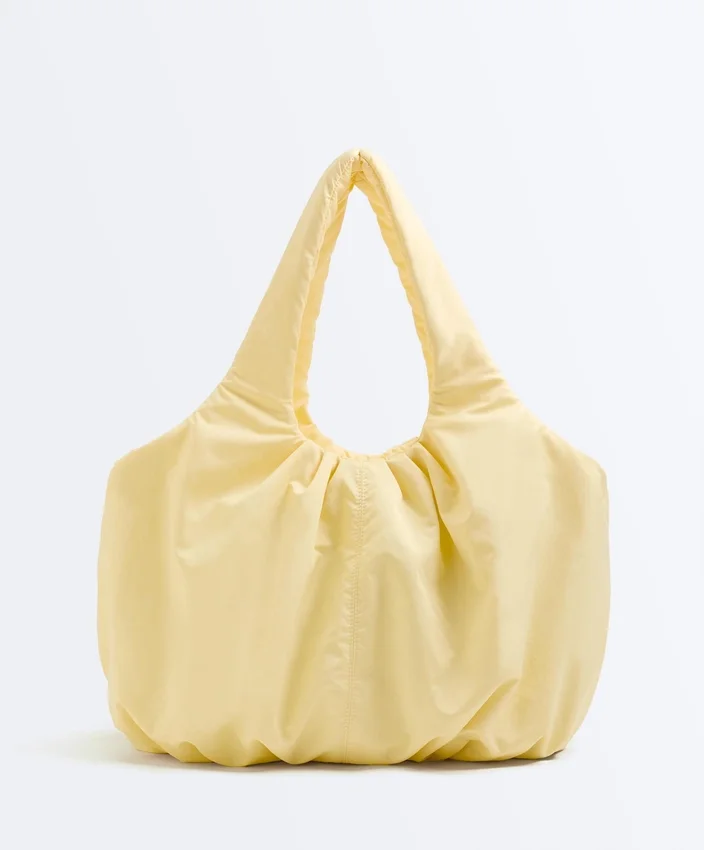 Bolsa de compras franzida Bolsa de compras franzida
