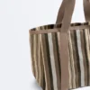 Bolsa de compras às riscas Bolsa de compras às riscas
