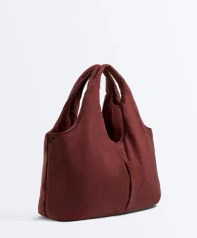 Bolsa tipo shopper com acabamentos contrastantes