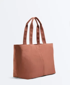 Bolsa tipo shopper macia com fecho