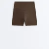 Calças curtas Comfortlux de cintura alta com 10 cm
