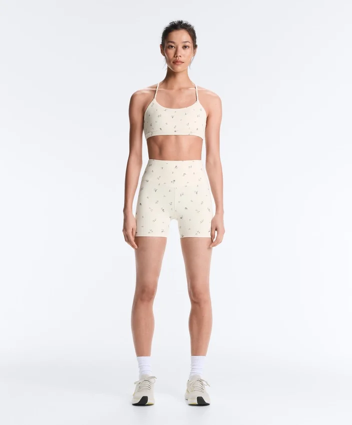 Sutiã desportivo Evermove de apoio leve com estampado floral Sutiã desportivo Evermove de apoio leve com estampado floral