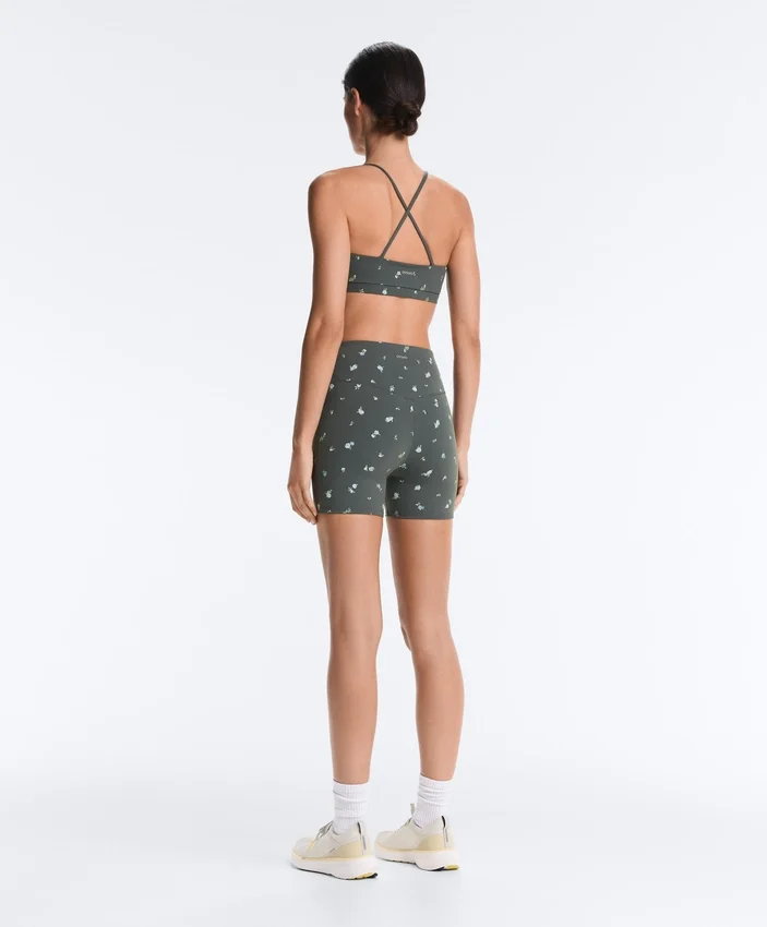 Sutiã desportivo Evermove de apoio leve com estampado floral Sutiã desportivo Evermove de apoio leve com estampado floral