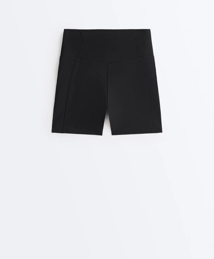 Calças de 10 cm com cintura alta e bolso compressivo Calças de 10 cm com cintura alta e bolso compressivo
