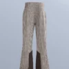 Calças de esqui elásticas, de cintura alta e corte largo, com estampado resistente à água