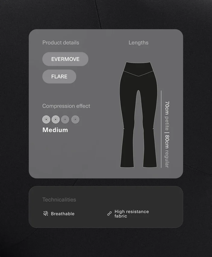 Calças Evermove de cintura alta e corte largo Calças Evermove de cintura alta e corte largo