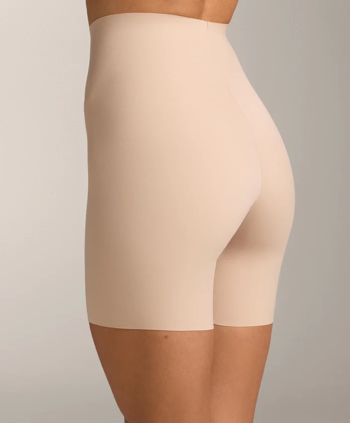 Calções de ciclista de cintura alta em mistura de poliamida, com suporte médio e costura invisível Calções de ciclista de cintura alta em mistura de poliamida, com suporte médio e costura invisível