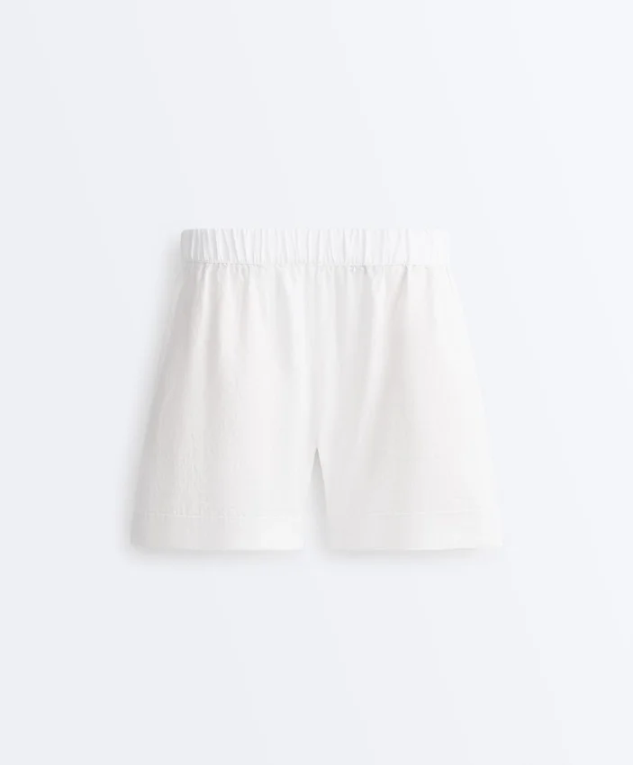 Calções de linho 100% Calções de linho 100%