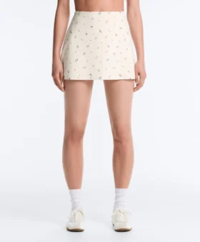 Calção de Cintura Alta com Estampado Floral Evermove