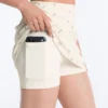 Calção de Cintura Alta com Estampado Floral Evermove