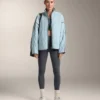 Camisas cruzadas em malha canelada de mistura de algodão Camisas cruzadas em malha canelada de mistura de algodão