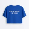 Camisas curtas e largas em mistura de algodão com slogan