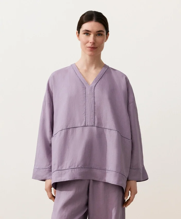 Camisas de caftan 100% linho Camisas de caftan 100% linho
