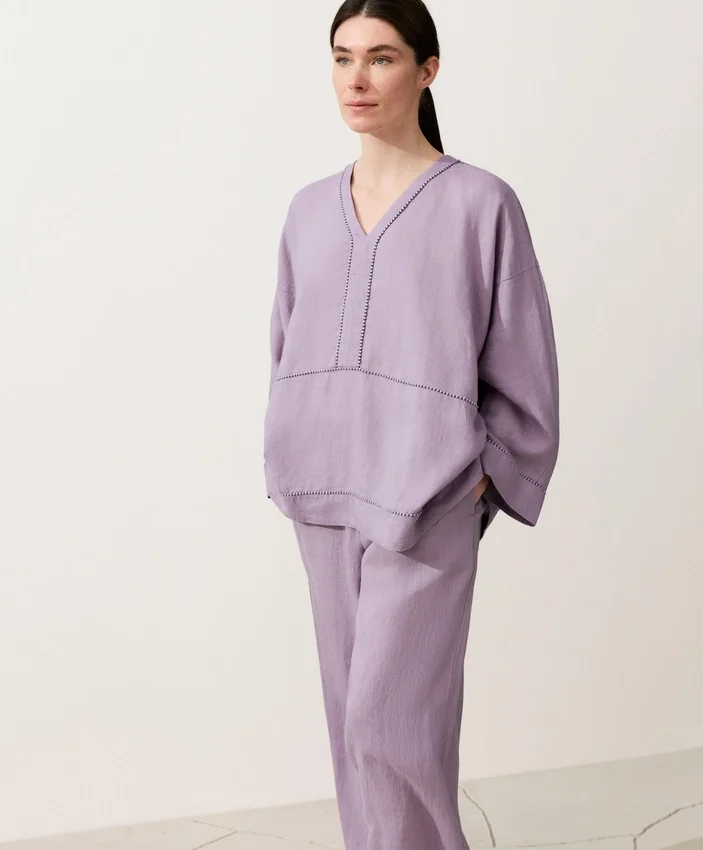 Camisas de caftan 100% linho Camisas de caftan 100% linho