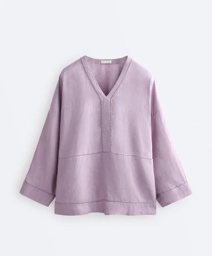 Camisas de caftan 100% linho Camisas de caftan 100% linho