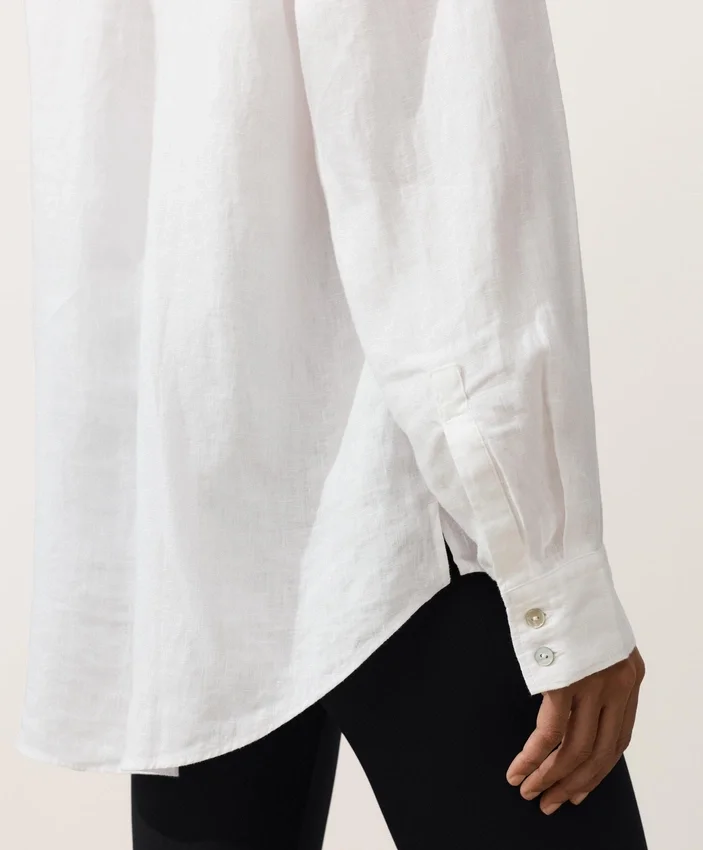 Camisas de corte descontraído em 100% linho Camisas de corte descontraído em 100% linho