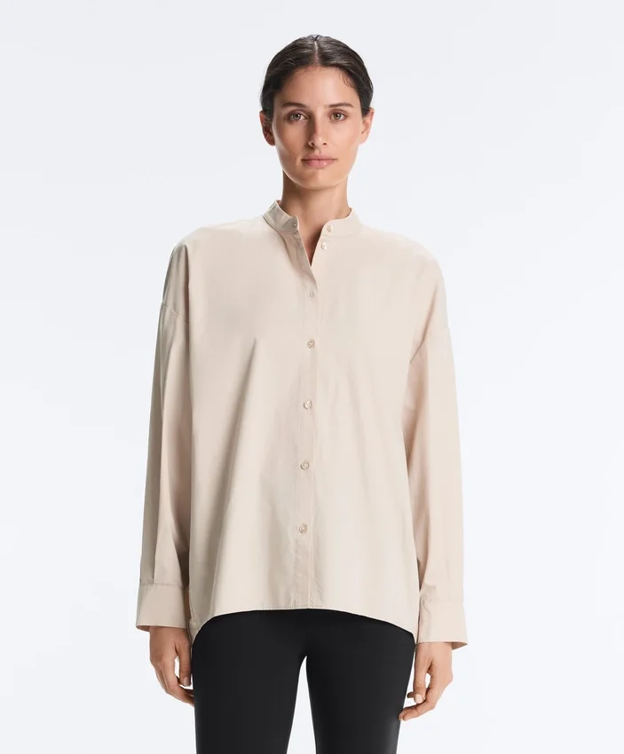 Camisas de gola alta 100% algodão Camisas de gola alta 100% algodão