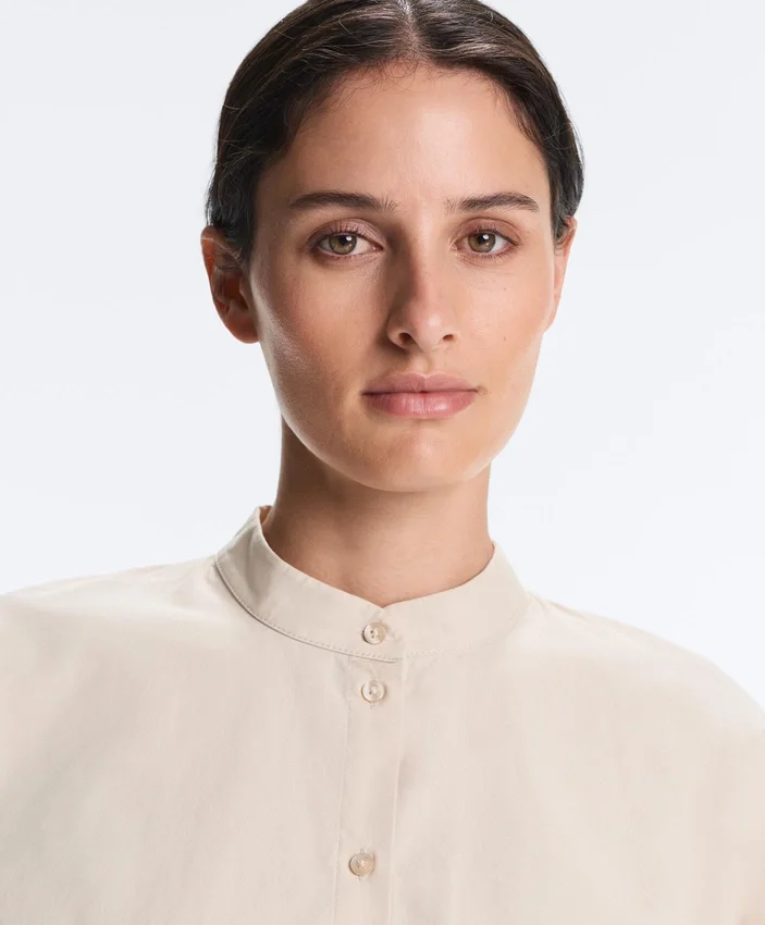 Camisas de gola alta 100% algodão Camisas de gola alta 100% algodão