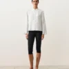 Camisas de gola alta 100% linho