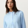 Camisas de gola alta 100% linho