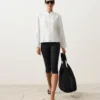 Camisas de gola alta 100% linho