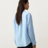 Camisas de gola alta 100% linho