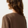 Camisas de manga comprida com laços, 100% algodão Camisas de manga comprida com laços, 100% algodão