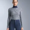 Camisas interiores térmicas sem costuras com padrão geométrico Camisas interiores térmicas sem costuras com padrão geométrico