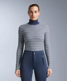 Camisas interiores térmicas sem costuras com padrão geométrico Camisas interiores térmicas sem costuras com padrão geométrico