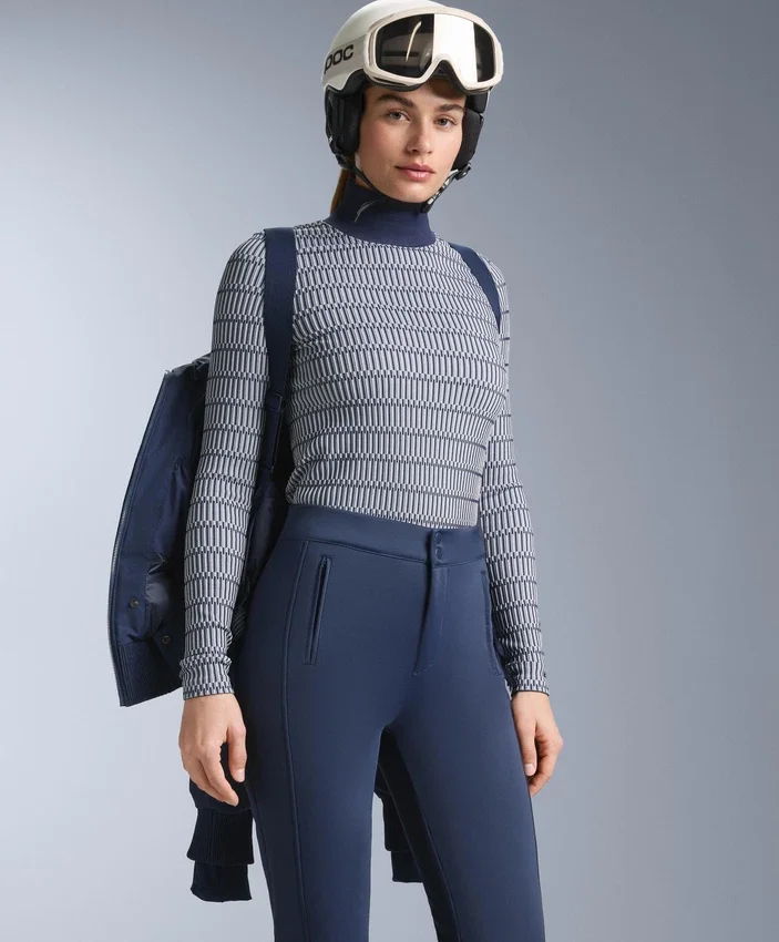 Camisas interiores térmicas sem costuras com padrão geométrico Camisas interiores térmicas sem costuras com padrão geométrico