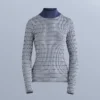Camisas interiores térmicas sem costuras com padrão geométrico Camisas interiores térmicas sem costuras com padrão geométrico